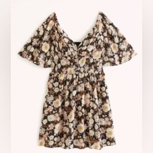 Abercrombie Floral Smocked Waist Mini Dress